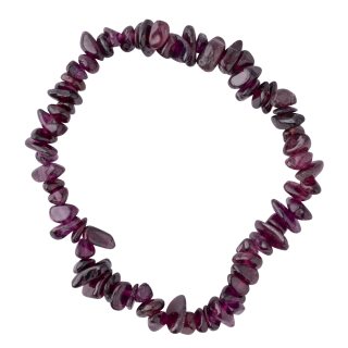 7.5" Rhodonite Garnet Chip Bracelet (1pc) NETT