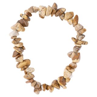 7.5" Picture Jasper Chip Bracelet (1pc) NETT