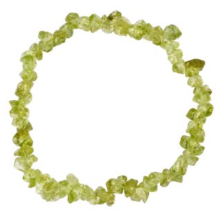 7.5" Freeform Peridot Chip Bracelet (1pc) NETT