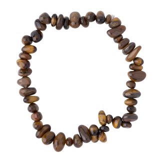 7.5" Freeform Tiger Eye Chip Bracelet (1pc) NETT