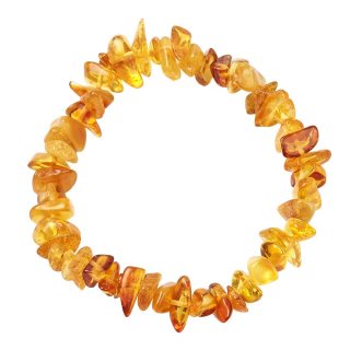 7.5" Amber AB Chip Bracelet (1pc)
