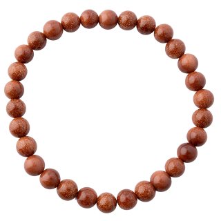 6mm Gold Stone Bead Bracelet (1pc) NETT