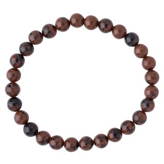 6mm Mahogany Obsidian Bead Bracelet (1pc) 