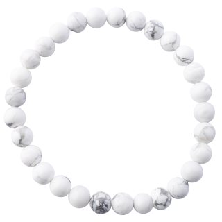 6mm Howlite Bead Bracelet (1pc) NETT