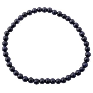 4mm Blue Goldstone Bead Bracelet (1pc) NETT