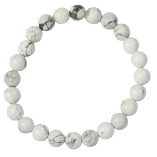 8mm Howlite Bead Bracelet (1pc)