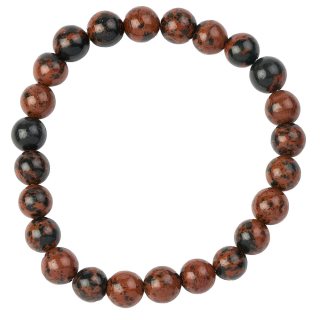 8mm Mahogany Obsidian Bead Bracelet  (1pc)