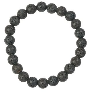 8mm Lava Stone Bead Bracelet (1pc)