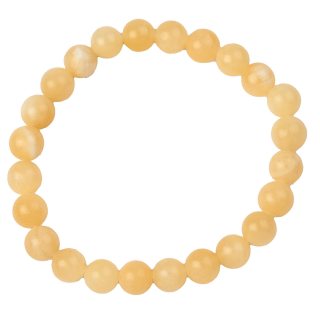 8mm Yellow Calcite Bead Bracelet (1pc)