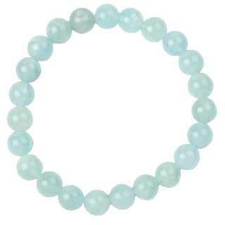 8mm Aquamarine Bead Bracelet (1pc)
