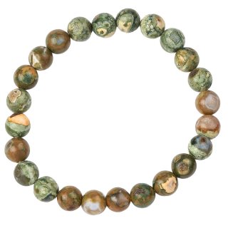 8mm Rhyolite Bead Bracelet (1pc)