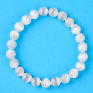 8mm Bead Bracelet Selenite (1pc)