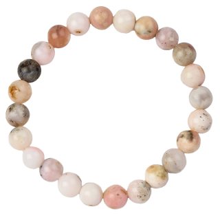 8mm Pink Opal Bead Bracelet (1pc)