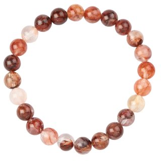 8mm Bead Bracelet Red Hematoid Quartz (1pc)