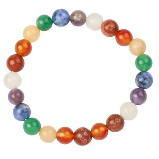 8mm Full Chakra Bead Bracelet (1pc)