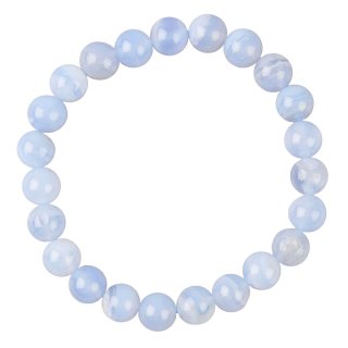 8mm Blue Lace Agate Bead Bracelet (1pc)
