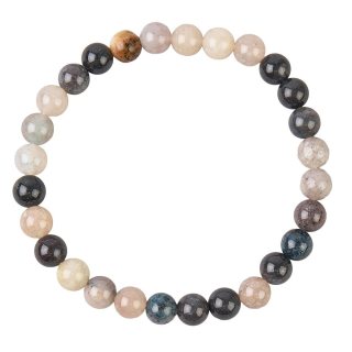 6mm Bead Bracelet Dumortierite in Quartz (1pc)