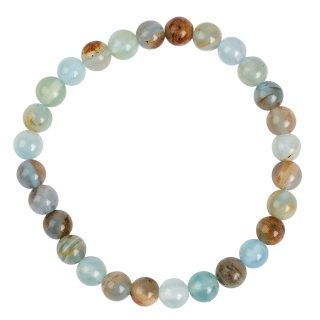6mm Argentinian Blue Calcite Bead Bracelet (1pc)