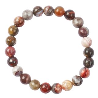 8mm Bead Bracelet Mexican Agate (1pc)