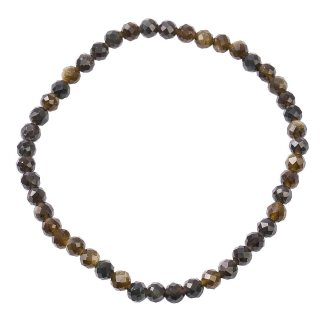 4mm Gold Obsidian Faceted Bracelet (1pc)