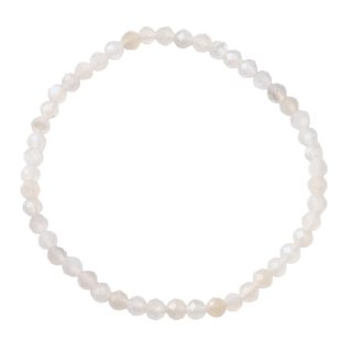 4mm Rainbow Moonstone Faceted Bracelet (1pc)