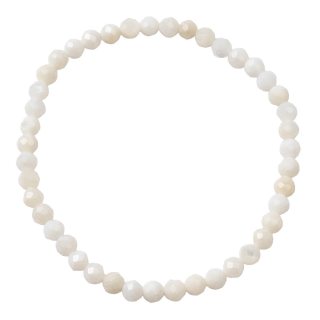 4mm Mother of Pearl Faceted Bracelet (1pc)