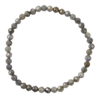 4mm Labradorite Faceted Bead Bracelet (1pc)