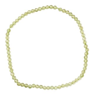 3mm Peridot Faceted Bead Bracelet (1pc)