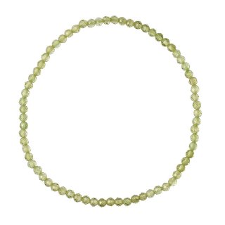 3mm Peridot Faceted Bead Bracelet (1pc)