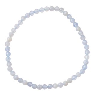 3mm Blue Lace Agate Faceted Bead Bracelet (1pc)