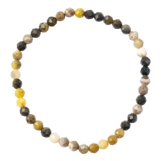 4mm Bumblebee Jasper Faceted Bead Bracelet (1pc)