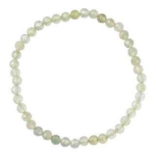 4mm Prehnite Faceted Bead Bracelet Prehnite (1pc)