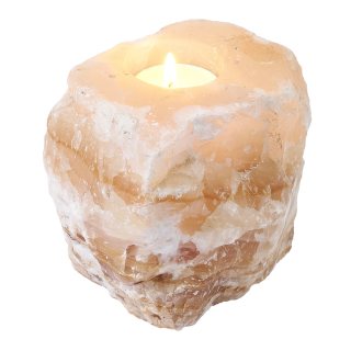 Amber Onyx Irregular Rustic Tealight Holder 8-12x5-6cm (1pc)