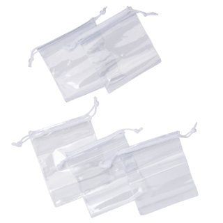 Clear Drawstring Bag 90x120mm (20pcs) 
