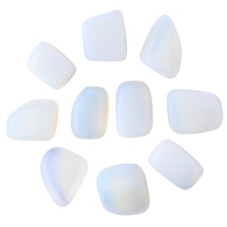 Opalite Glass Large Tumblestone 30-40mm (250g) NETT 