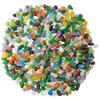 Jelly Bean Cats Eye Synthetic (KGs) 10-15mm Tumbled NFD