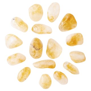Citrine Heat Treated A Grade Medium Tumblestone 20-30mm, Brazil (100g) NETT