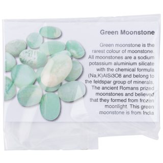 Green Moonstone 15-20mm Small Tumblestone (1 Piece) NETT