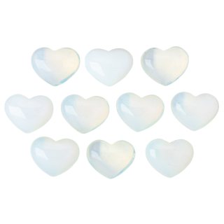 Opalite (syn) Mini Heart (10pcs) NETT
