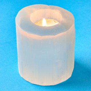 Selenite Polished Top Tealight Holder 80mm (1 Piece) NETT