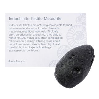 Tektite Tumblestone with ID Card, 40-60mm (1pc) NFD