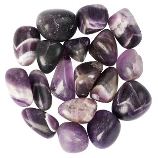 Amethyst Dark Mixed Medium Tumblestone 20-30mm, India (250g)