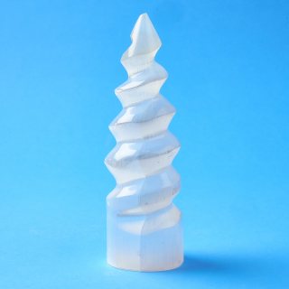 Selenite Unicorn Horn 140mm (1 Piece) NETT
