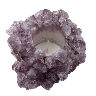 Amethyst Tealight Holder, Brazil (1 Piece) NFD