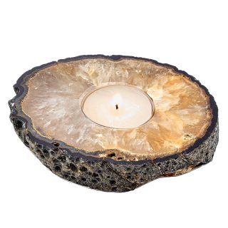 Agate Slab Tealight Holder Natural (1pc) NETT