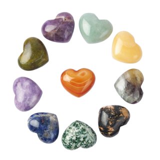 Mini Gemstone Hearts (10pcs) NETT