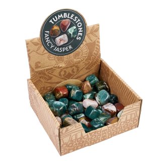 Fancy Jasper Tumblestone Retail Box (50pcs) NETT