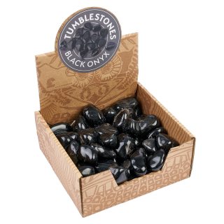 Black Onyx Tumblestone Retail Box (50pcs) NETT