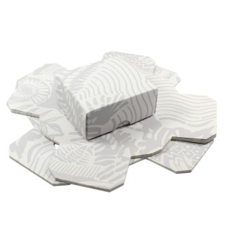 Gift Box Grey/White 100x115x50mm (10 Piece) NETT