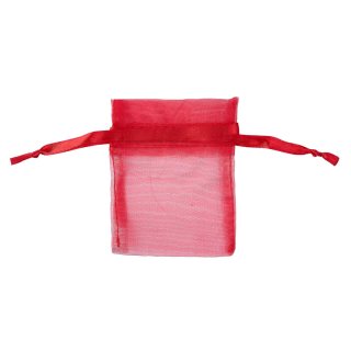 Red Organza Drawstring Bag 7x9cm (20pc) NETT